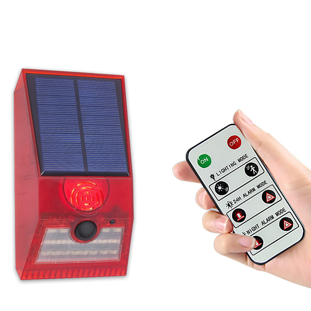 Pir Motion Sensor - Multifunctional Solar Alarm Light Remote Control