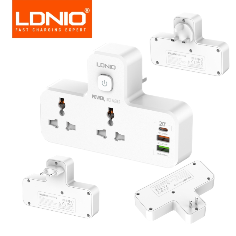 Smart Power Strip - LDNIO Power Strip Plug 2500W Extension