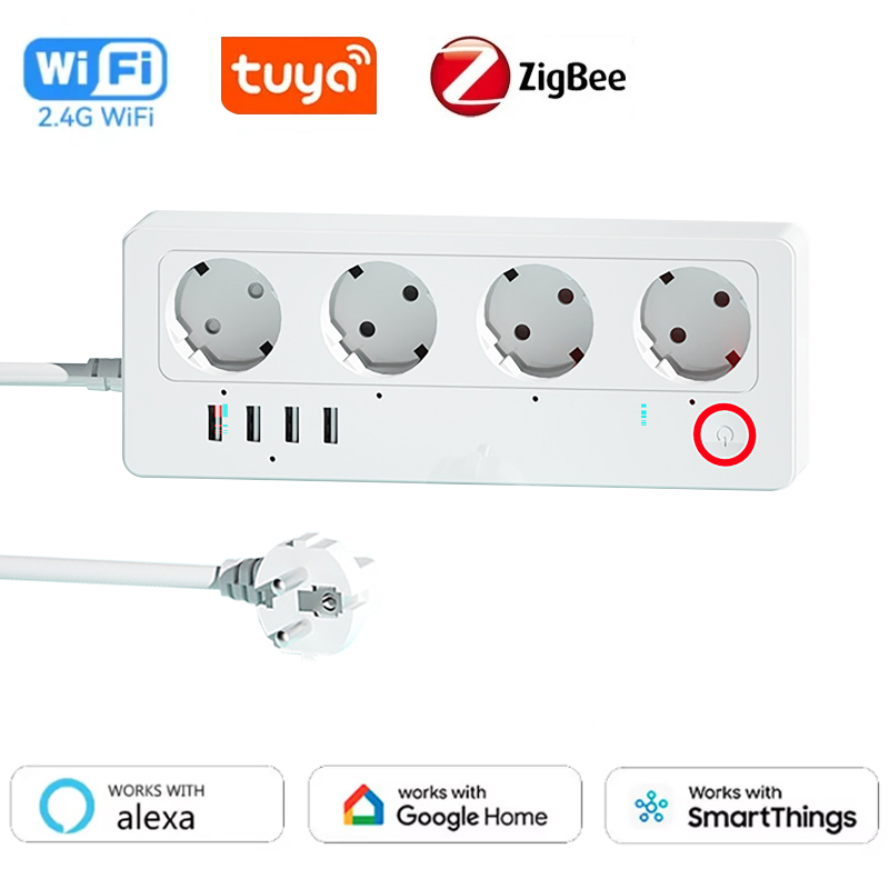 Smart Power Strip - WiFi ZigBee Smart Power Strip Socket