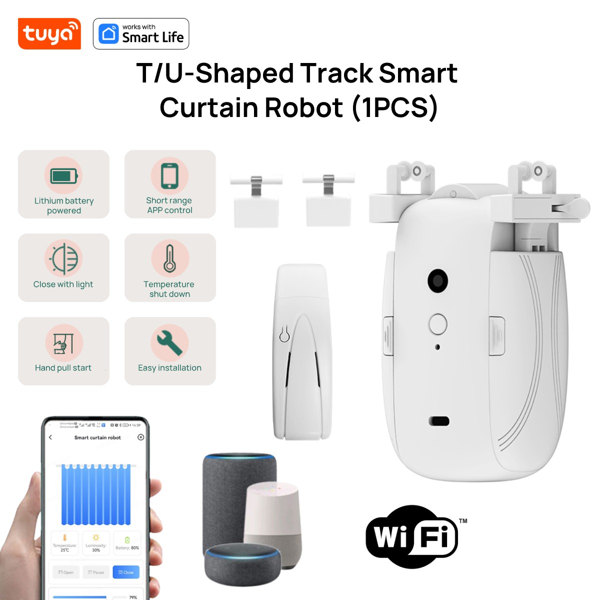 Tuya Smart WiFi Curtain Robot  - đánh giá và giá Smart Home Gira