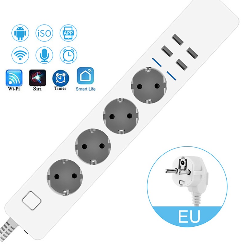 WIFI Smart Power Strip 4 AC Ou - đánh giá và giá Smart Power Strip