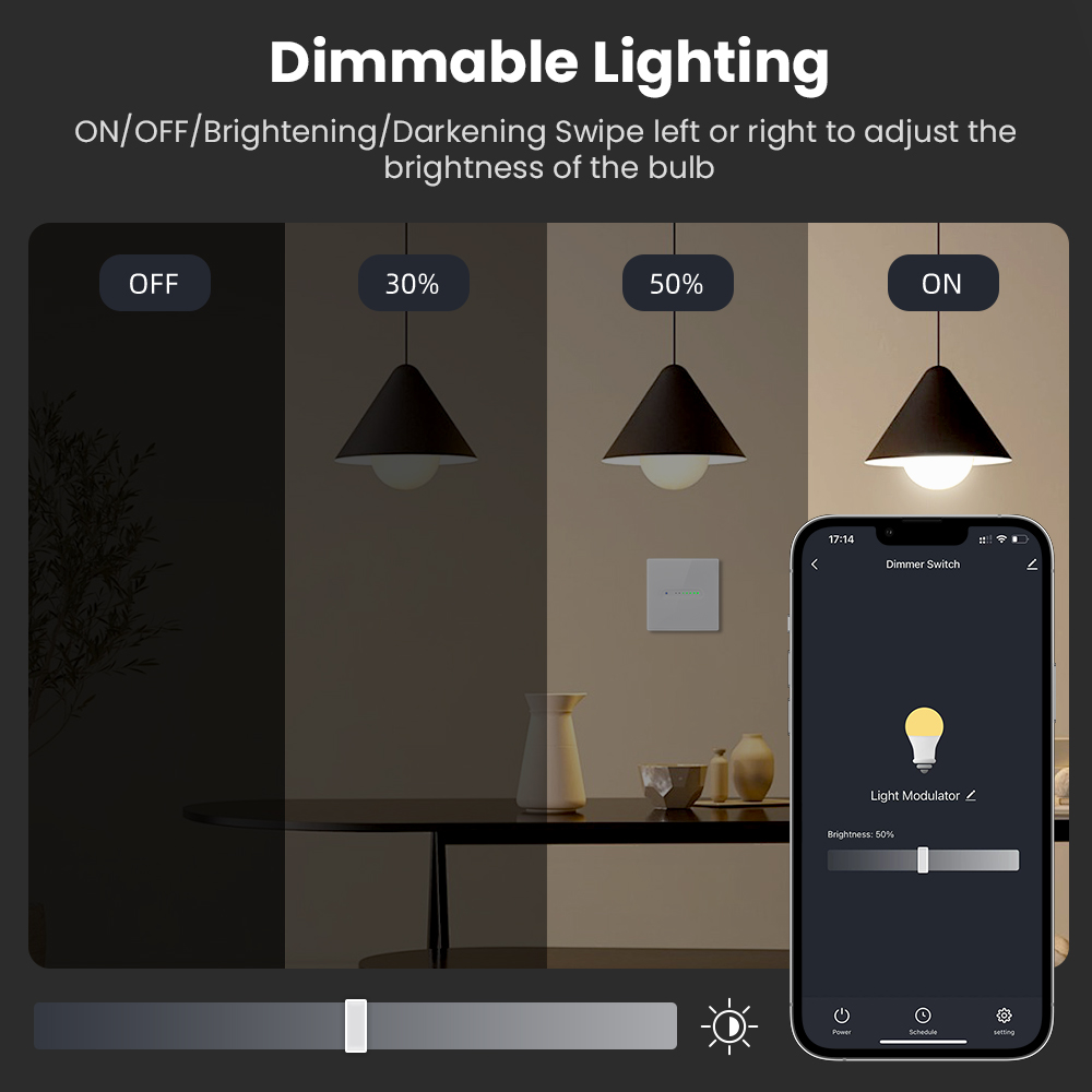AVATTO WiFi 1/2 Gang Smart Dim - đánh giá và giá Smart Light Switch