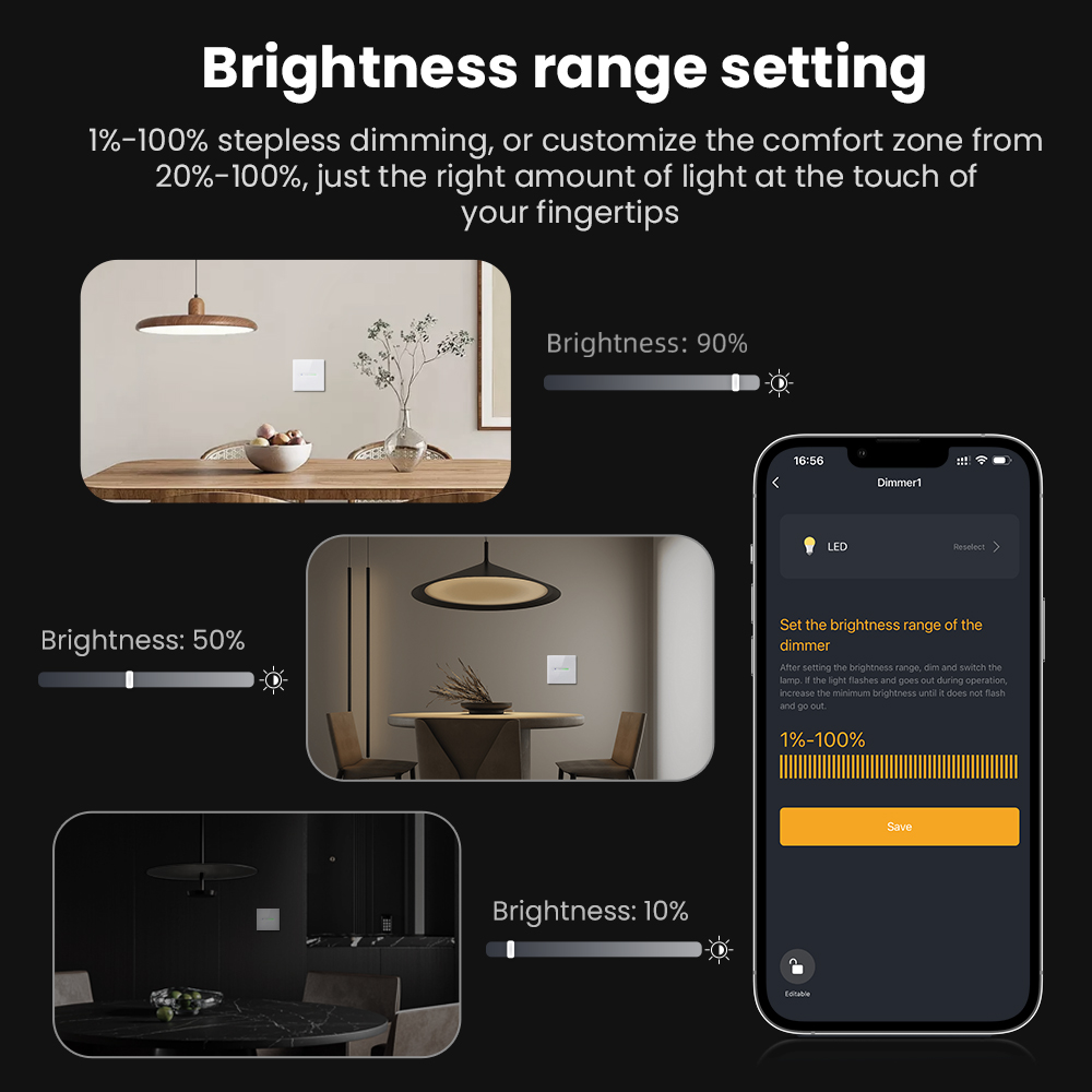 AVATTO WiFi 1/2 Gang Smart Dim - đánh giá và giá Smart Light Switch