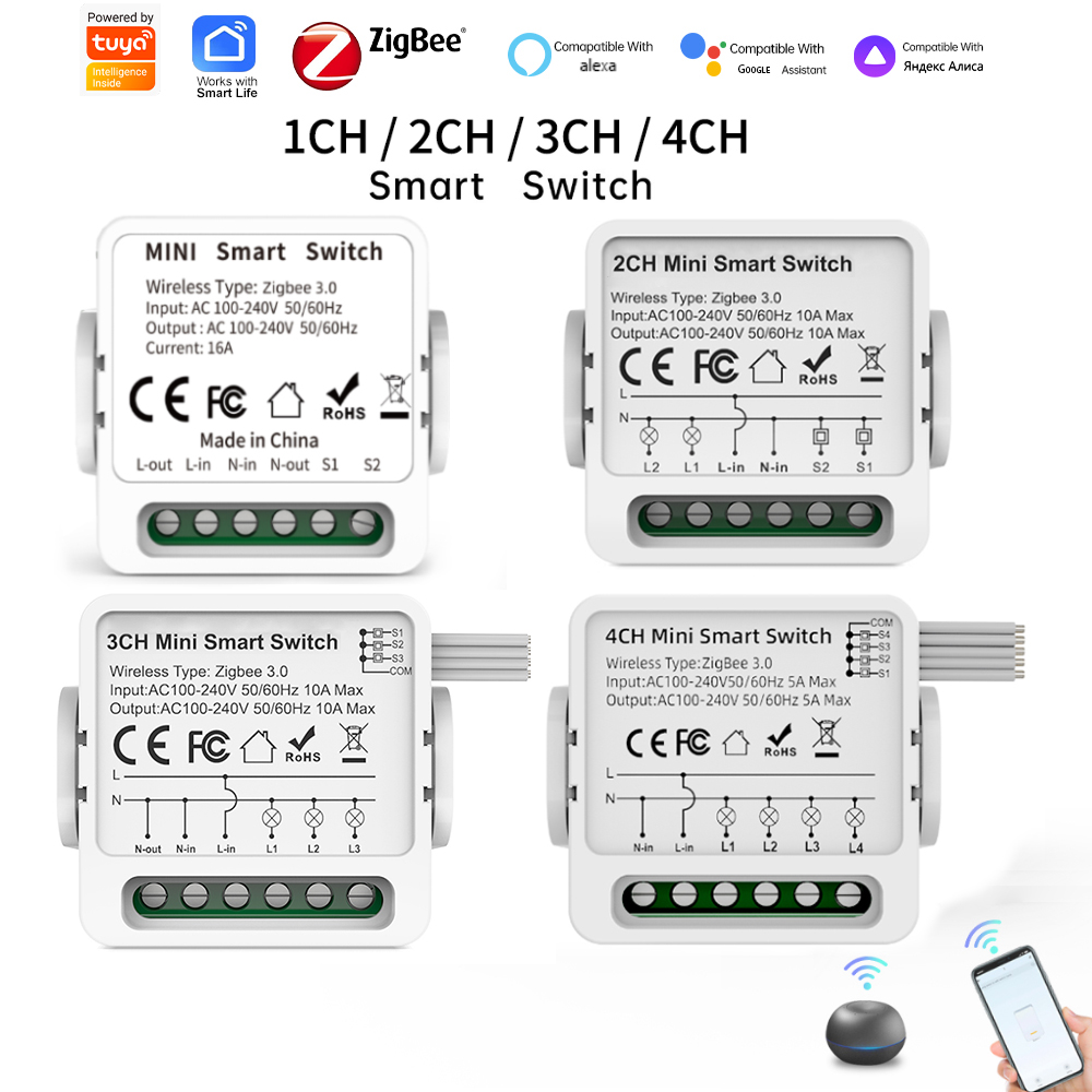 Tuya Zigbee 3.0 Smart Switch 1 - đánh giá và giá Smart Light Switch