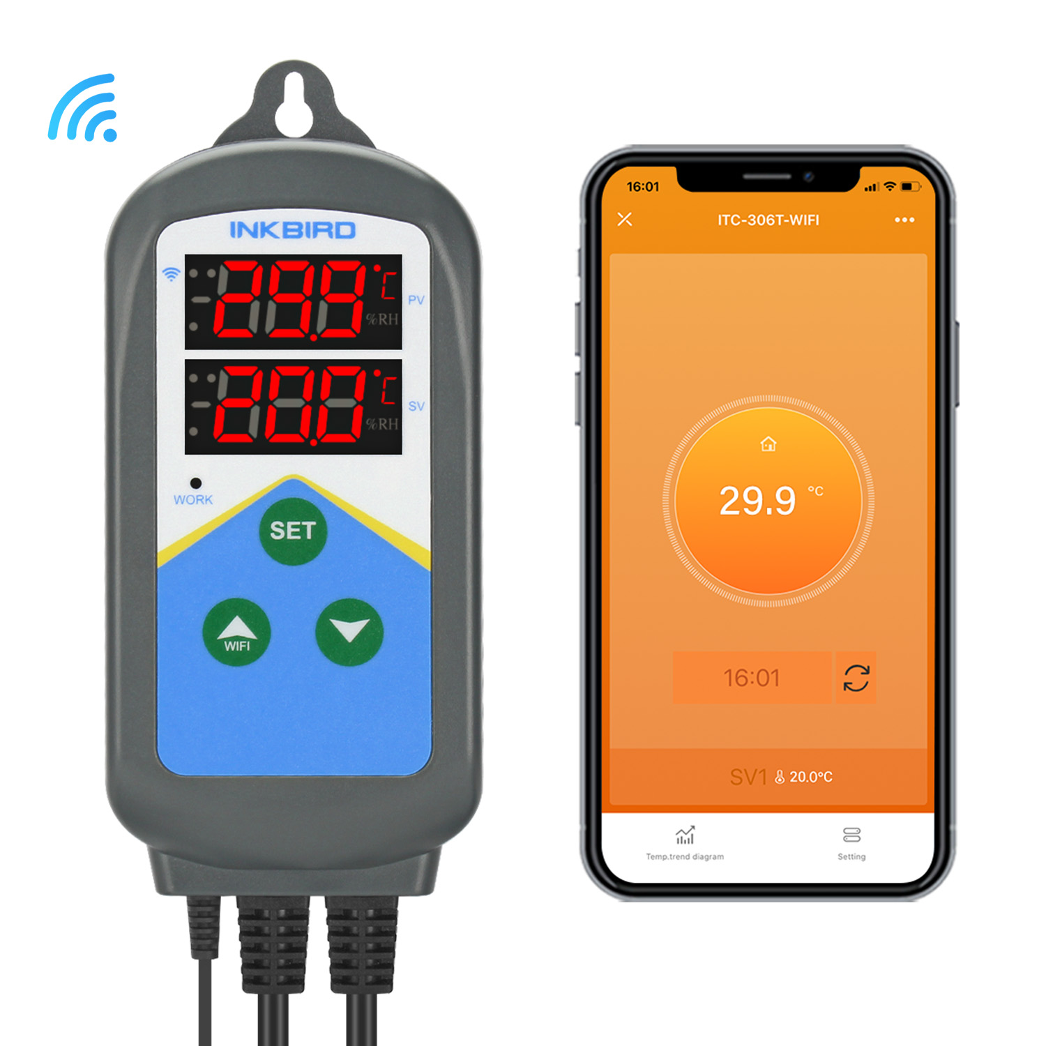 INKBIRD WIFI Thermoregulator I - đánh giá và giá Wifi Thermostat