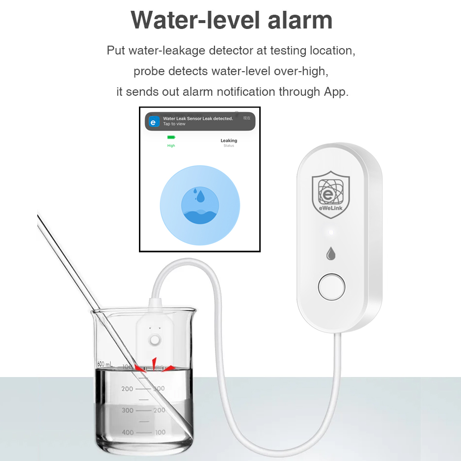 EWelink Zigbee Water Leakage S - đánh giá và giá Smart Home Water Level Sensor