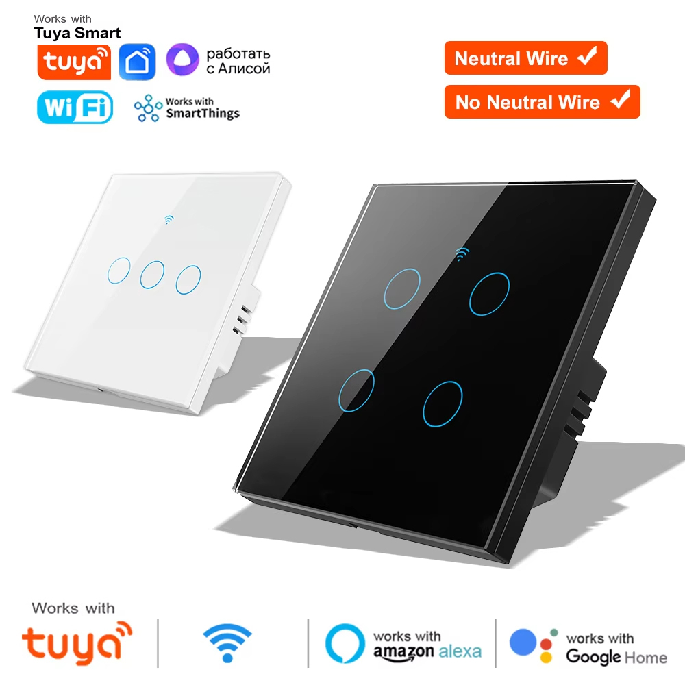1 2 3 4 Gang WiFi RF 433mhz To - đánh giá và giá Smart Light Switch