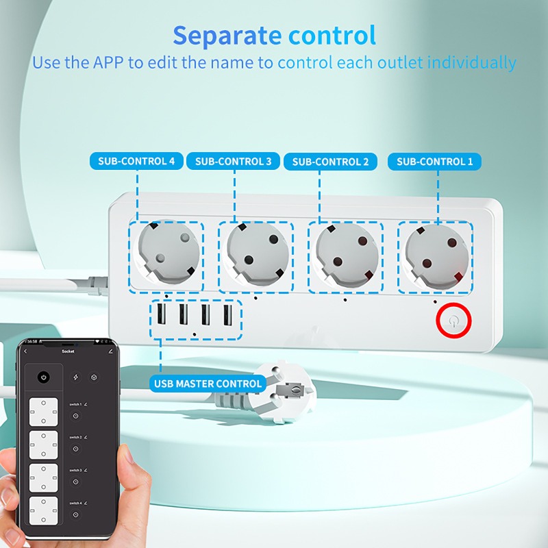WiFi ZigBee Smart Power Strip  - đánh giá và giá Smart Power Strip