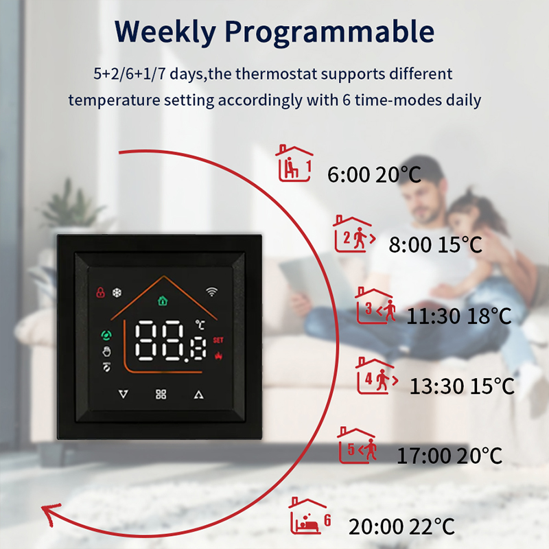 Smart WiFi Thermostat Works Tu - đánh giá và giá Wifi Thermostat