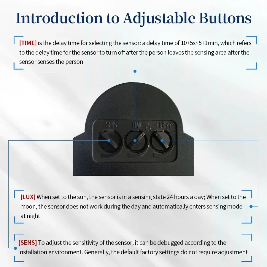 PIR Motion Sensor 220V 110V 12 - đánh giá và giá Pir Motion Sensor