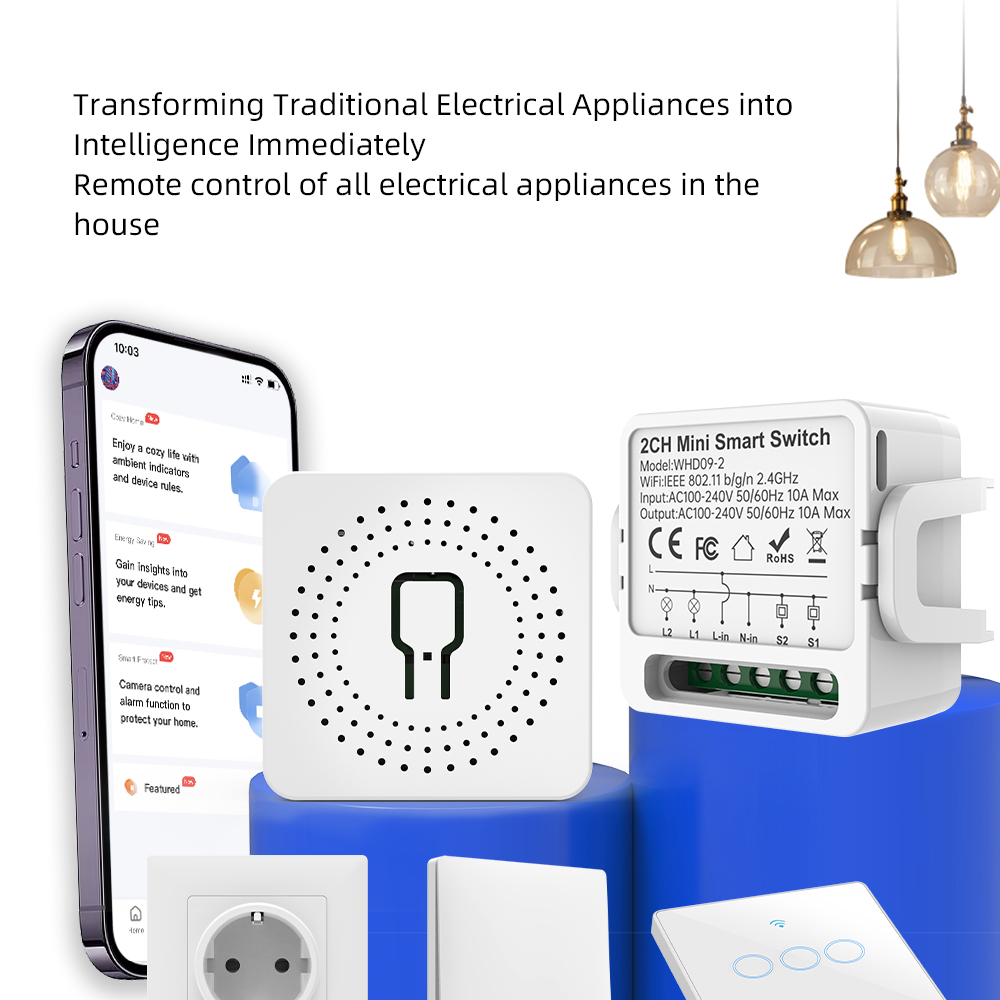 2 Way Tuya Smart Switch 2Gang  - đánh giá và giá Smart Light Switch