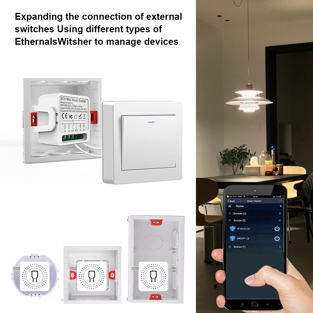2 Way Tuya Smart Switch 2Gang  - đánh giá và giá Smart Light Switch