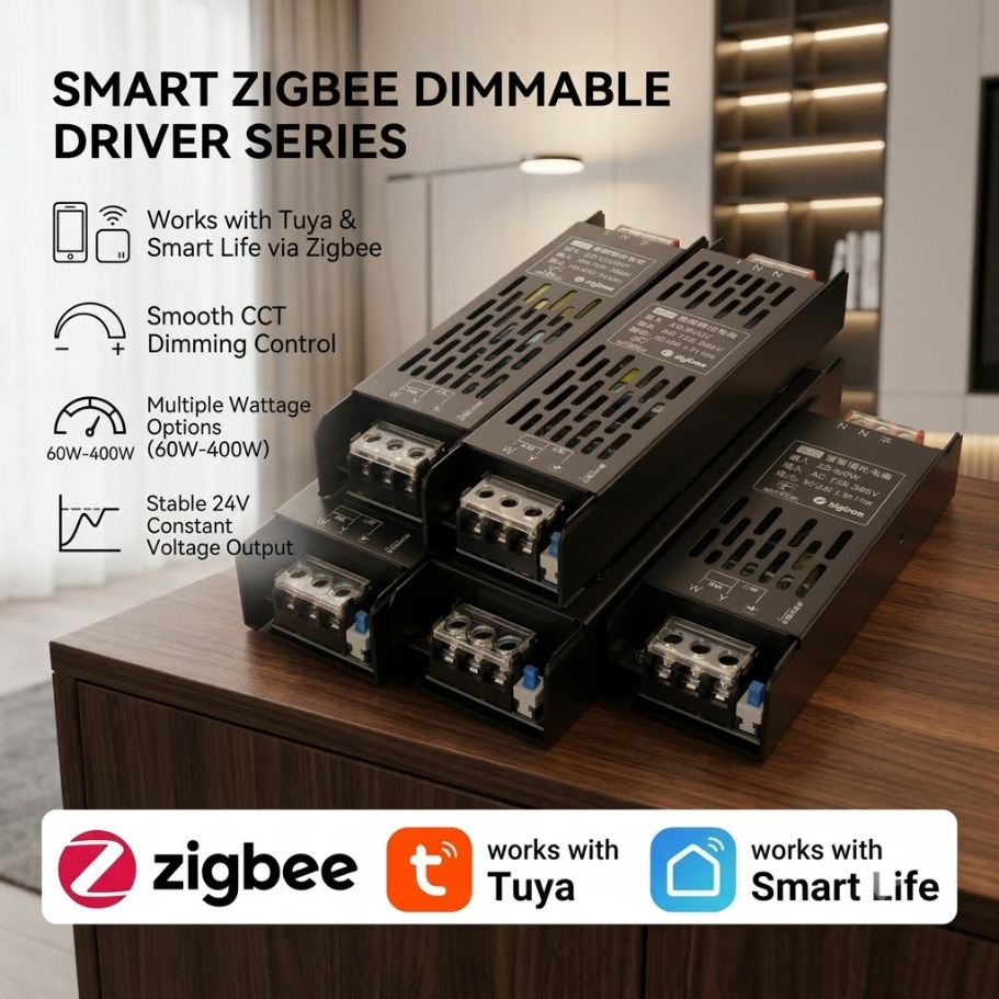DC24V Tuya Zigbee LED Power Tr - đánh giá và giá Smart Power Strip