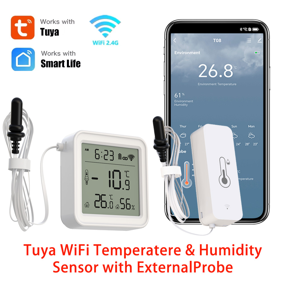 Tuya WiFi Temperature Humidity - đánh giá và giá Wifi Thermostat